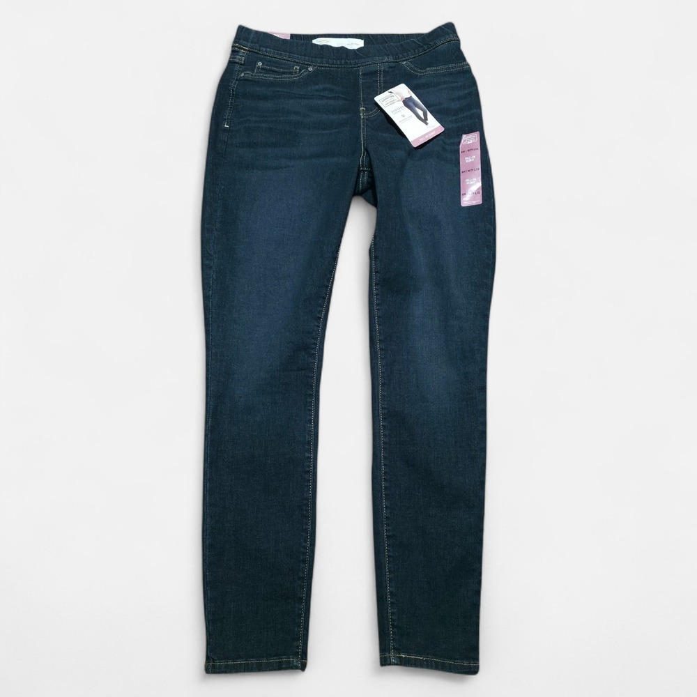 New Levi's Dark Wash Blue Denim Pull-On Skinny Jeans Women's Size 8M 29 x 30